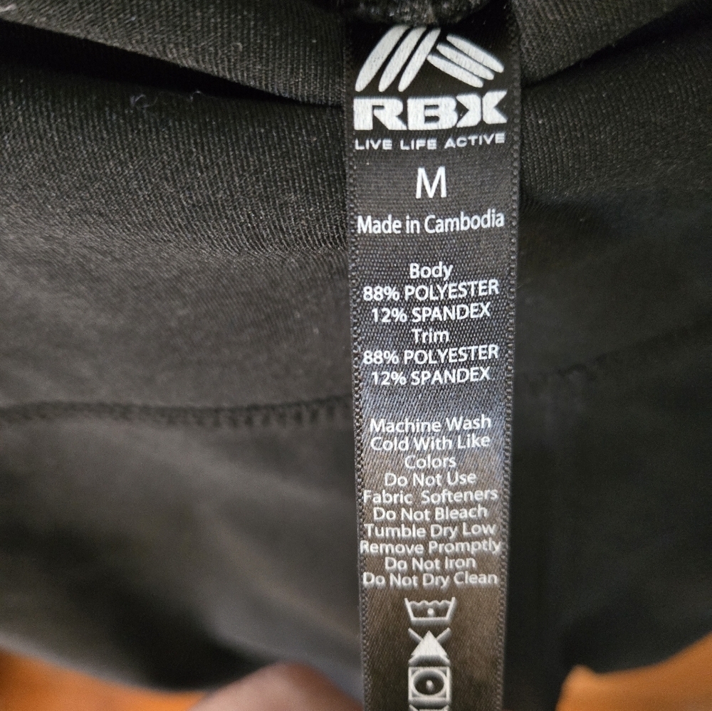 RBX, Black Leggings size M. - Picture 3 of 5